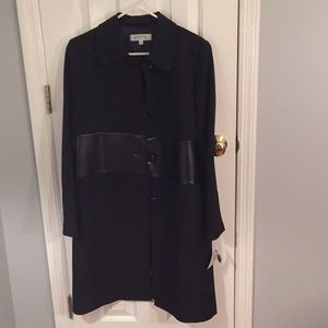 Kasper NWT black coat size 8 BEAUTIFUL